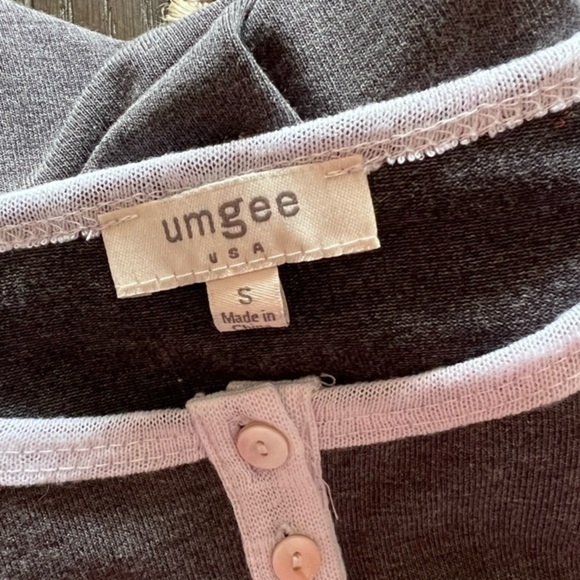 Umgee Raglan Mini a Line Henley Dress - Picture 10 of 10